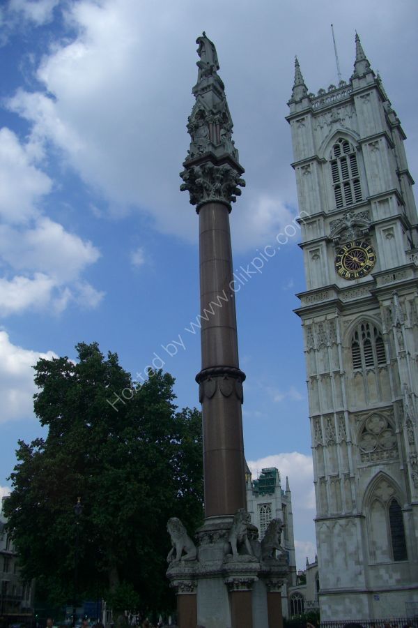 Statue in front of Westminster Cathedral, Westminster, London